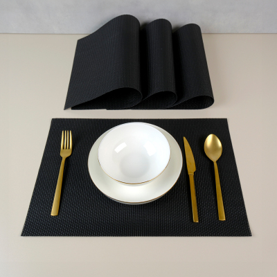 Maxstyle Other Black 4 Parça Amerikan Servis 30x45 cm - 1