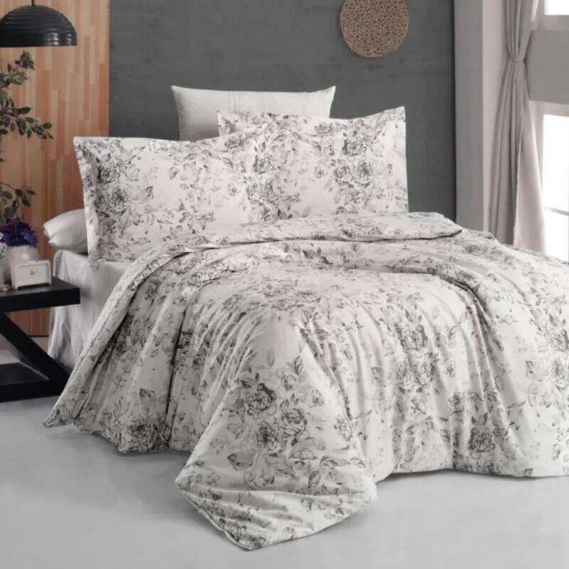 Maxstyle Poplin Saten Floral ift Ki ilik Nevresim Tak m