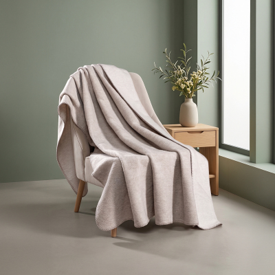Maxstyle Sephia Çift Kişilik Battaniye Krem 200X220 cm - 3