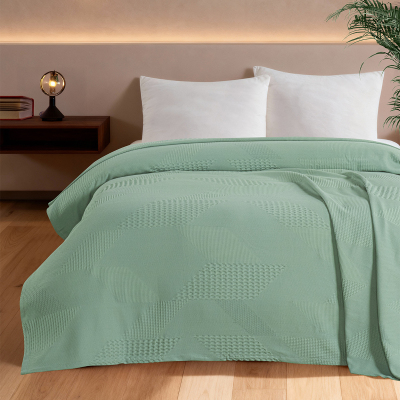 Maxstyle Spring %100 Pamuk Tek Kişilik Pike Çağla 180x230 cm - 2