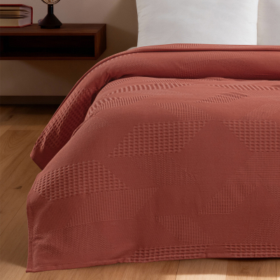 Maxstyle Spring %100 Pamuk Tek Kişilik Pike Terra 180x230 cm - 3