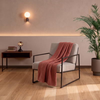 Maxstyle Spring %100 Pamuk Tek Kişilik Pike Terra 180x230 cm - 4