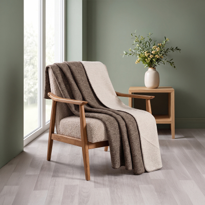 Maxstyle Tek Kişilik Battaniye Brown 150x200 cm - 3