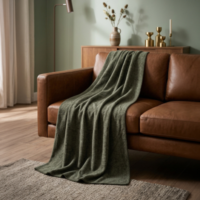 Maxstyle Tek Kişilik Battaniye Khaki 150x200 cm - MAXSTYLE