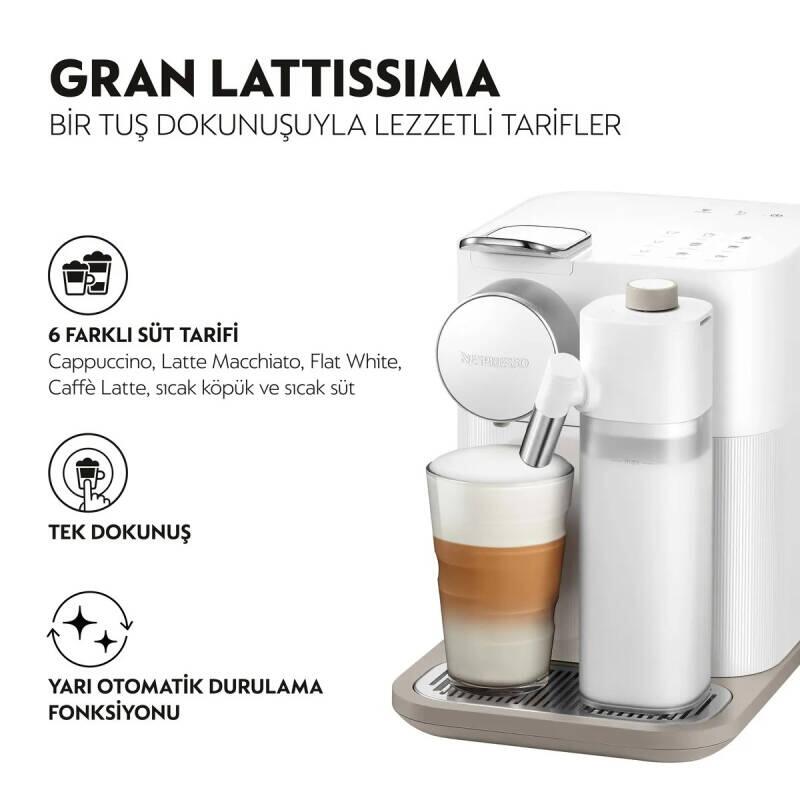Nespresso Gran Lattissima White Kahve Makinesi F541 - 2