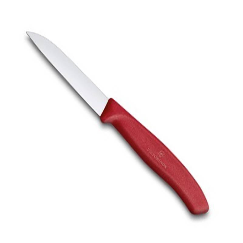 Victorinox Düz Ağızlı Soyma Bıçağı 8 Cm Kırmızı - 1