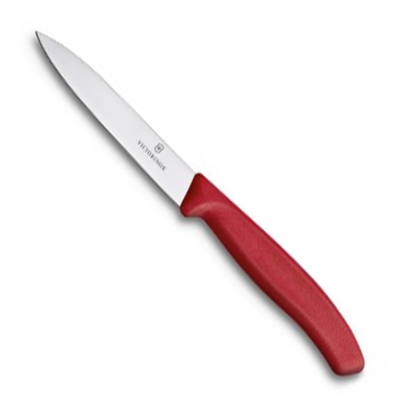 Victorinox Sivri Uçlu Soyma Bıçağı 10 Cm Kırmızı - 1