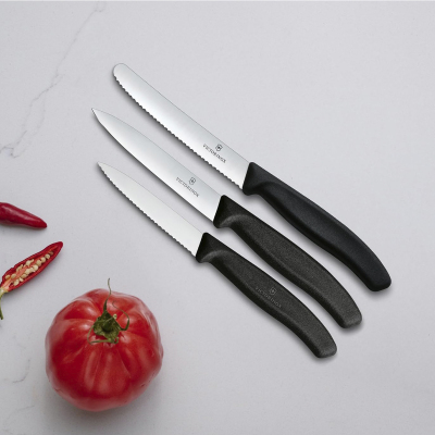 Victorinox Soyma Bıçak Seti 3'lü Siyah - 3