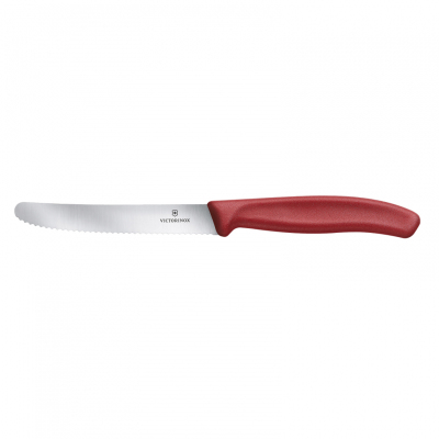 Victorinox Swiss Classic Tırtıklı Domates Bıçak Kırmızı 11 cm - VICTORINOX