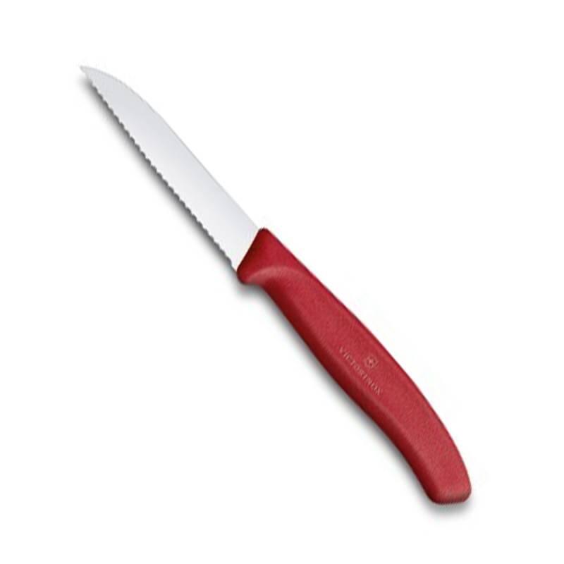 Victorinox Tırtıklı Soyma Bıçağı 8 Cm Kırmızı - 1