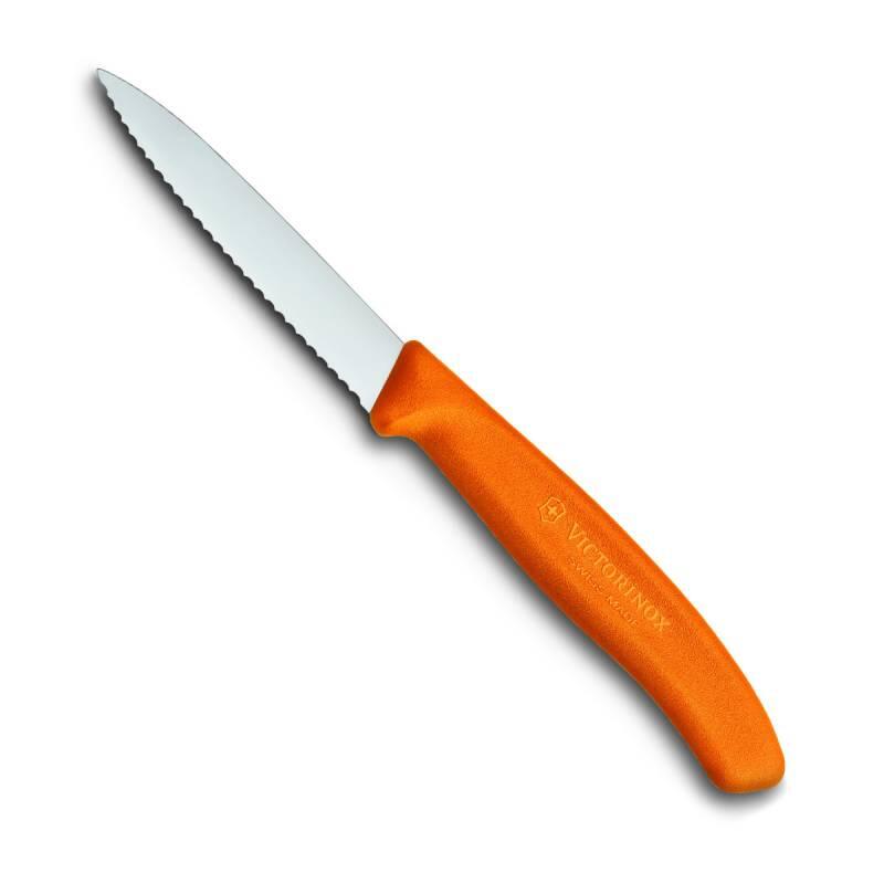 Victorinox Tırtıklı Soyma Bıçağı 8 Cm Turuncu - 1