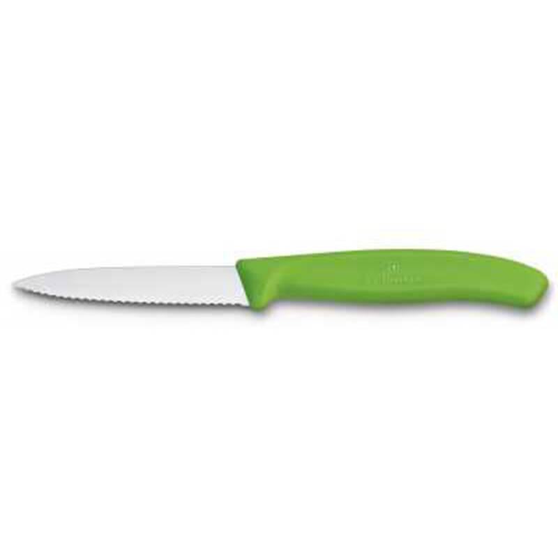 Victorinox Tırtıklı Soyma Bıçağı 8 Cm Yeşil - 1